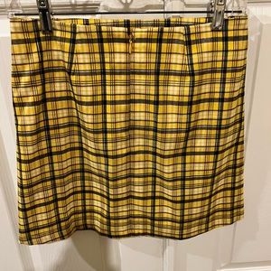Urban Outfiters | Mustard Checkered Skirt